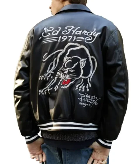 Ed Hardy 1971 Tiger Leather Jacket