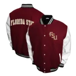 Florida State Seminoles Graduate Garnet Varsity Jacket