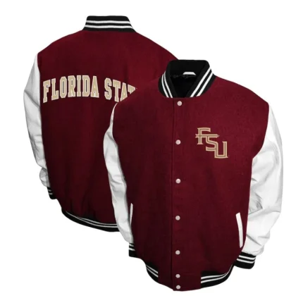 Florida State Seminoles Graduate Garnet Varsity Jacket