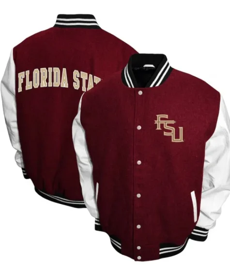 Florida State Seminoles Graduate Garnet Varsity Jacket