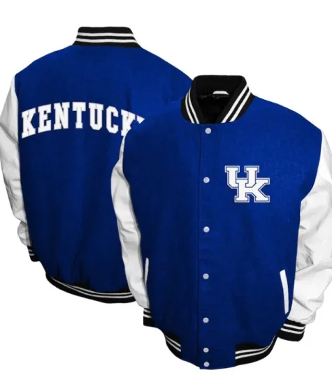 Kentucky Wildcats Graduate Royal and White Varsity Jacket