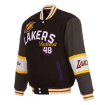 LA Lakers Black Varsity Wool Jacket