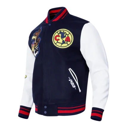 LIGA MX CLUB AMERICA STADIUM MEN'S RIB VARSITY JACKET