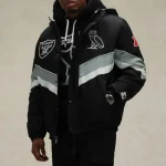 Las Vegas Raiders OVO Sideline Puffer Jacket Hooded