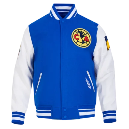 Liga MX Club America Blue Varsity Jacket