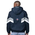 Men's OVO x Starter Navy Dallas Cowboys Sideline Full-Snap Puffer Jacket