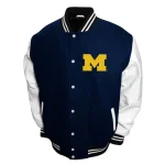 Michigan Wolverines Graduate Navy Varsity Jacket