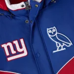 NY Giants Sideline Puffer OVO Jacket Blue