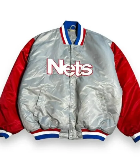 New Jersey Nets 90’s Gray and Red Jacket