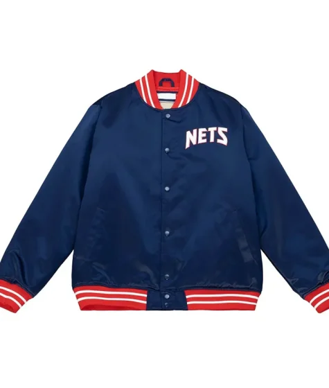 New Jersey Nets Navy Bomber Jacket