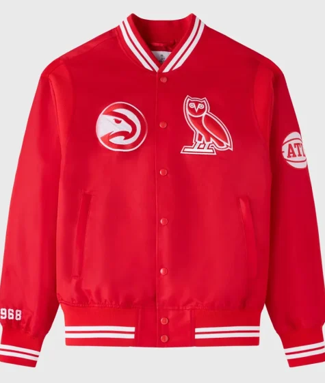 OVO Atlanta Hawks Red Jacket