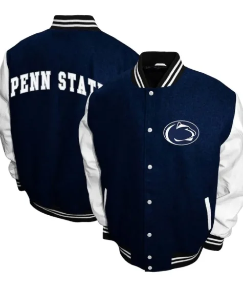 Penn State Nittany Lions Graduate Navy Varsity Jacket