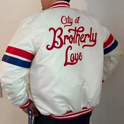 Philadelphia 76ers City of Brotherly Love Varsity Jacket