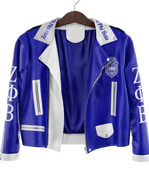 Zeta Phi Beta Sorority Leather Jacket