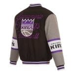 Sacramento Kings Black and Gray Jacket