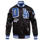 MLB LOS ANGELES DODGERS MASHUP MEN'S RIB SATIN JACKET