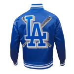 MLB Los Angeles Dodgers Mashup Blue satin Jacket