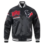 NFL Houston Texans Black Varsity Jacket
