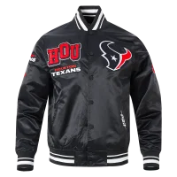 NFL Houston Texans Black Varsity Jacket