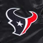 NFL Houston Texans Black Varsity Jacket Logo