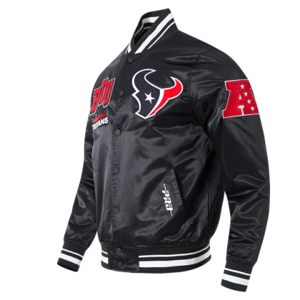 NFL Houston Texans Black Varsity Jacket Pro