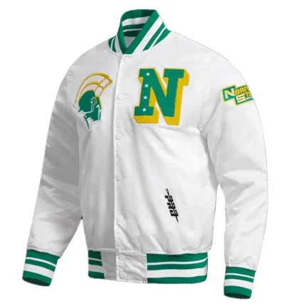 Norfolk State University Classic Rib Satin Jacket