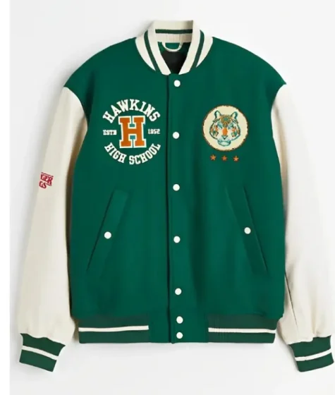 Stranger Things Hawkins Stadium Varsity Jacket