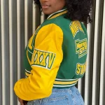 Women’s Norfolk State University Varsity Jacket Short