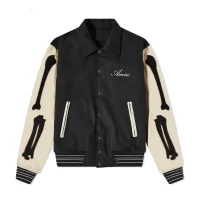 Amiri Bones Wool Varsity Jacket
