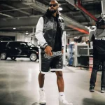 Avirex Men's Script USA Varsity Leather Black Jacket