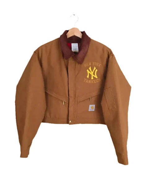 Carhartt x NY Yankees Crop Jacket Light Brown