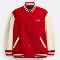 Coach Red Varsity Jacket
