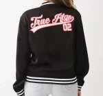HORSESHOE SATIN VARSITY JACKET