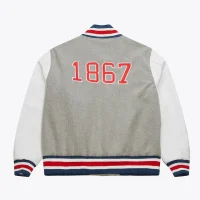 Howard Bison Homecoming Gray Varsity Jacket