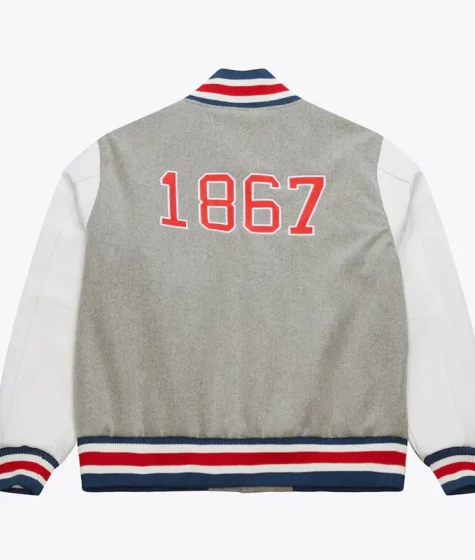 Howard Bison Homecoming Gray Varsity Jacket