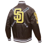 MLB San Diego Padres Mashup Classic Rib Full-Snap Satin Jacket