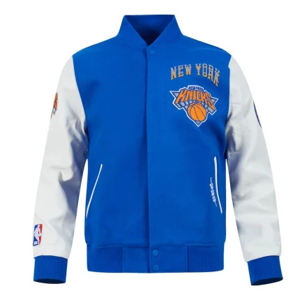 Men's New York Knicks Wool Varsity Jacket New