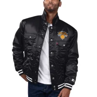 New York Knicks Starter Trucker Satin Jacket