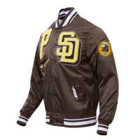 San Diego Padres Rib Satin Brown Jacket
