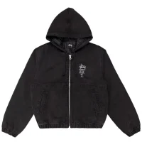 Stussy Canvas Work Black Jacket