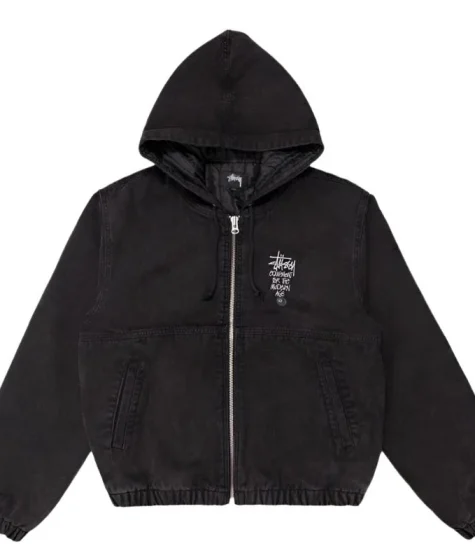 Stussy Canvas Work Black Jacket