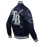 Tampa Bay Rays Mashup Rib Satin Jacket NEW