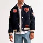 1985 Super Bowl Champions Chicago Bears Varsity Jacket Navy