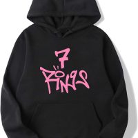 7 Rings Ariana Grande Hoodie Black
