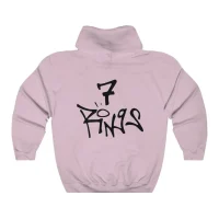 7 Rings Ariana Grande Hoodie Pink