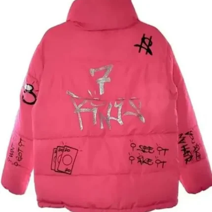 7 Rings Ariana Grande Jacket Pink