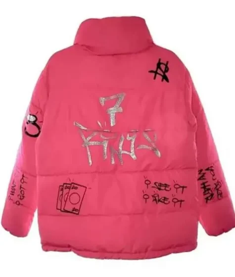 7 Rings Ariana Grande Jacket Pink