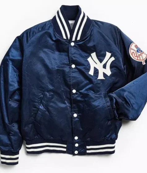 90s New York Yankees Bomber Jacket Navy