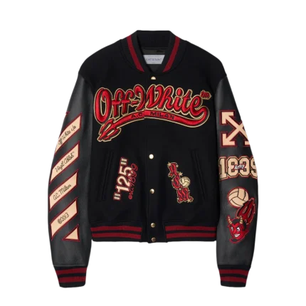 AC Milan X Off White Varsity Jacket