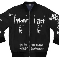 Ariana Grande 7 Rings World Tour Jacket Black
